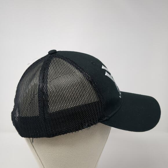 Vortex Gear Snapback Trucker Hat Black One Size Adjustable Embroidered Mesh Back - Picture 5 of 9